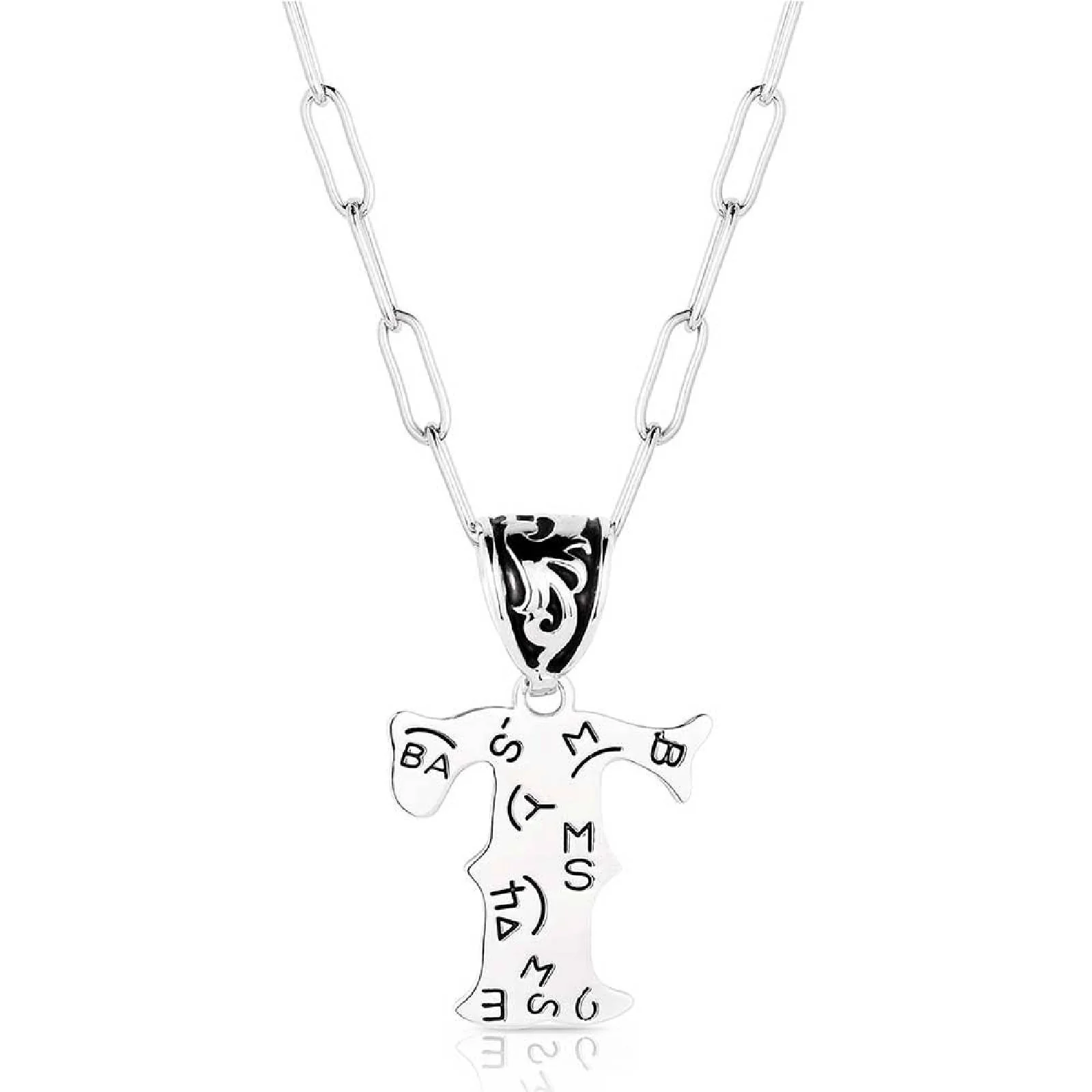 Montana Silversmiths Western Initial Necklace - T - Image 2