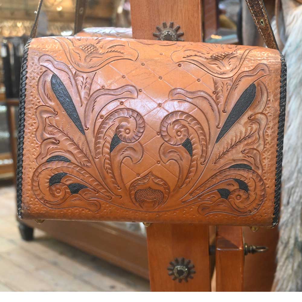 Vintage Leather Western Purse - Image 3