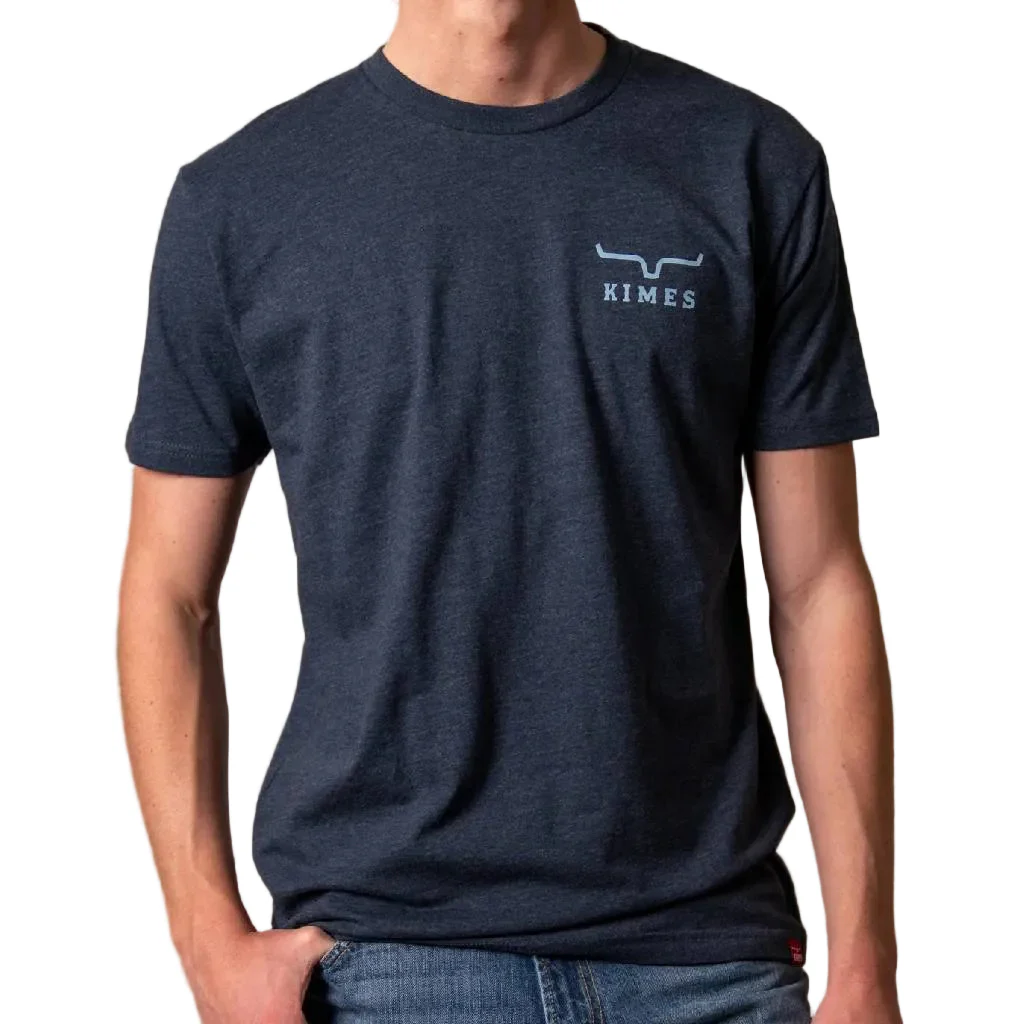Kimes Ranch Men's Western Uncomplicated Midnight Navy Tee - Image 2