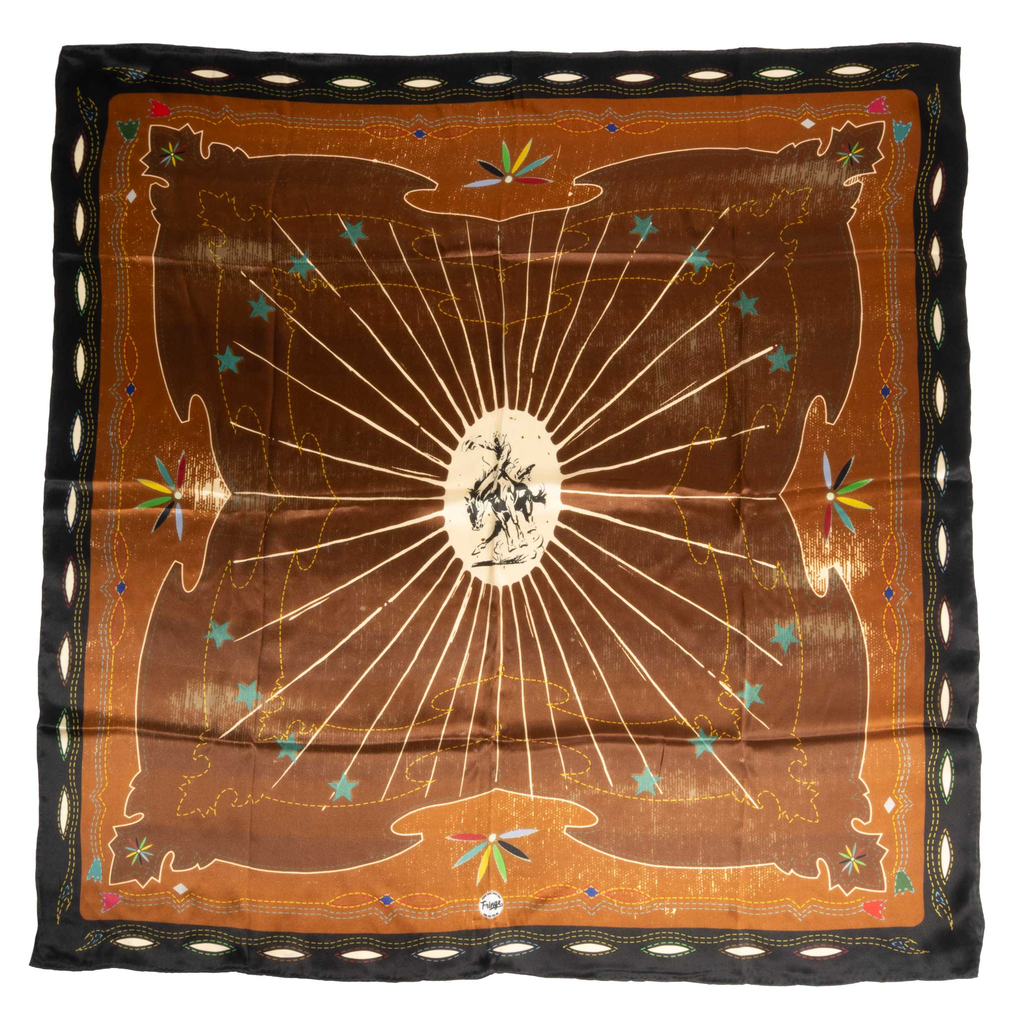 Fringe Scarves Western Yoke Long Tall Scarf