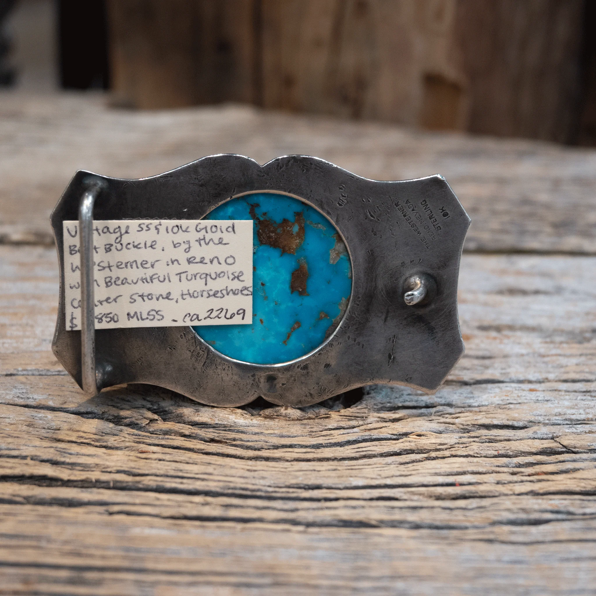 Westerner Turquoise Belt Buckle - Image 3