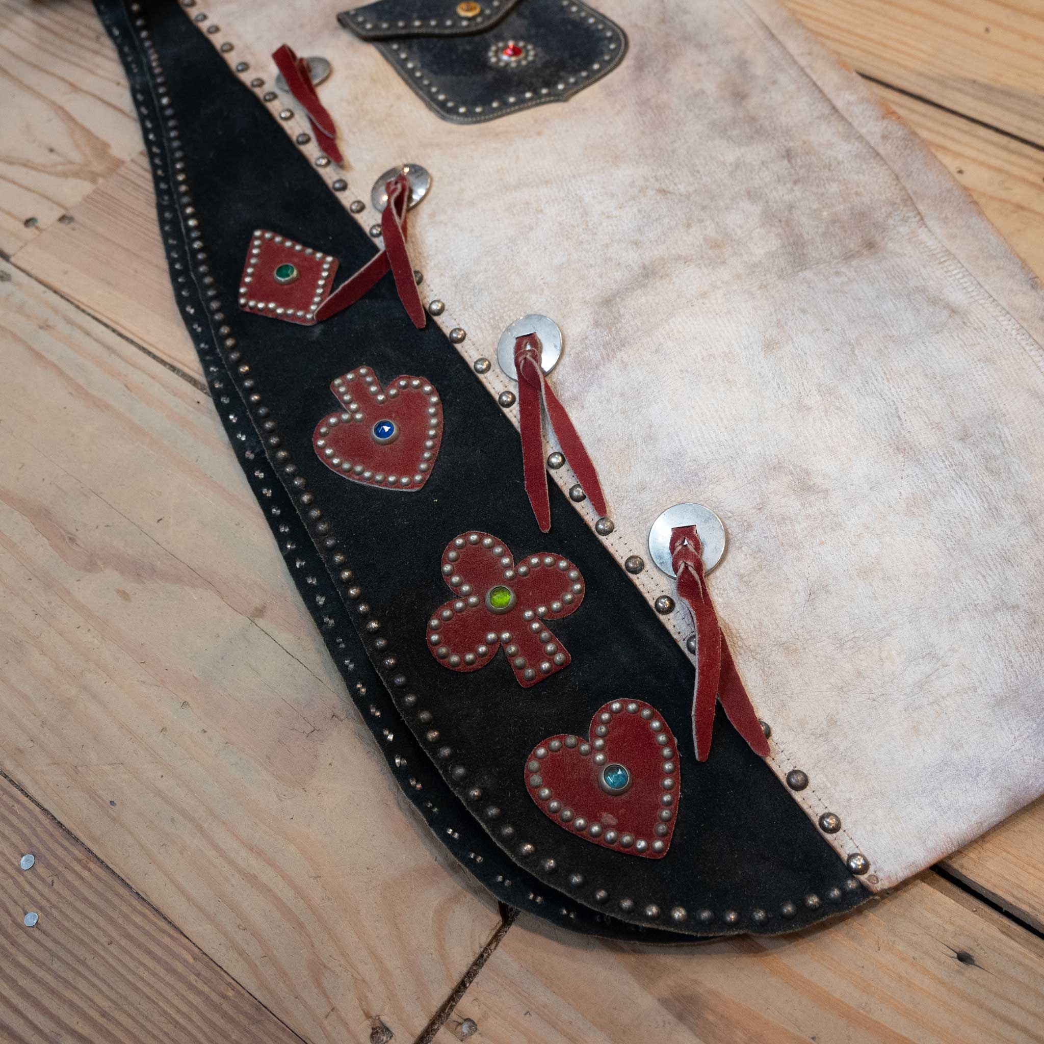 Western 1940's Buckaroo Jr. Batwing Poker Chaps - Image 2