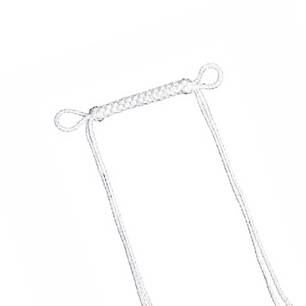 Metalab White Braided Lead Curb Strap