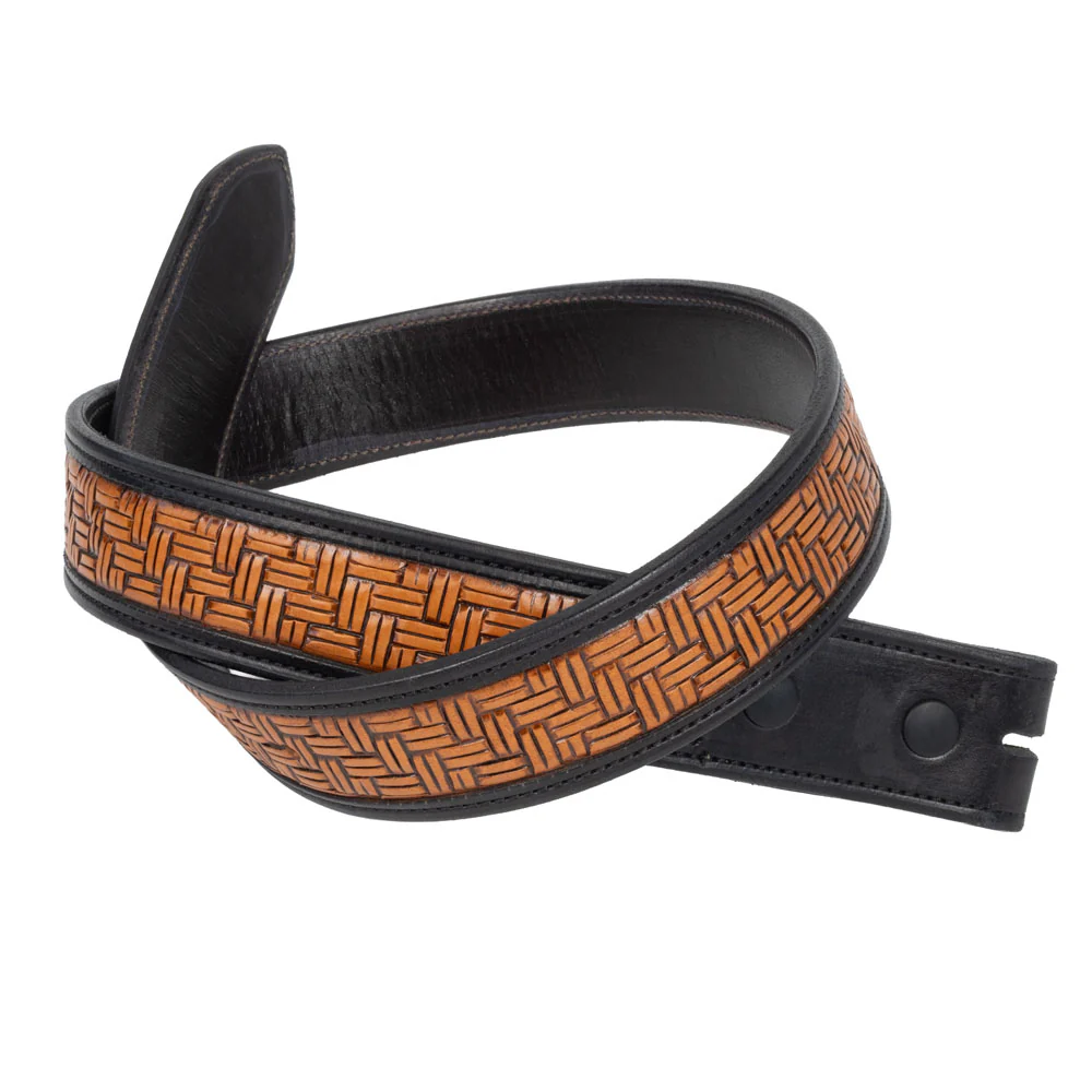 Randall Top Shelf Wicker Woven Belt - Black/Antique