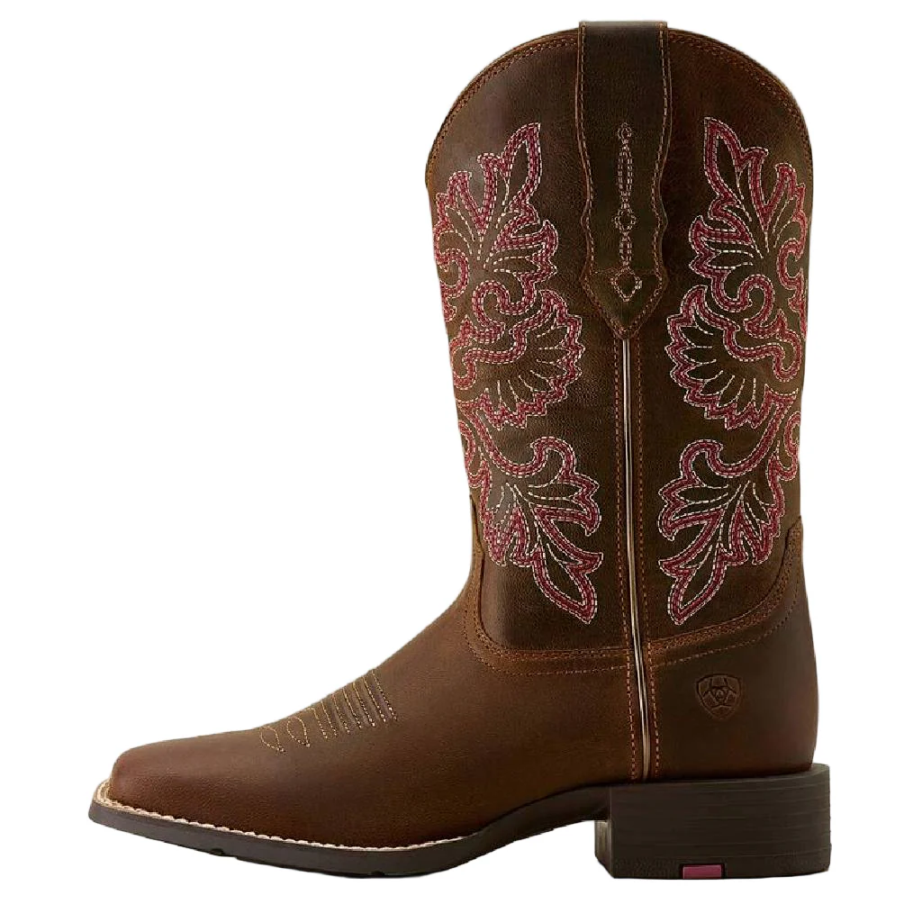 Ariat Women's Wide Square Toe Round Up Western Boot - Image 2