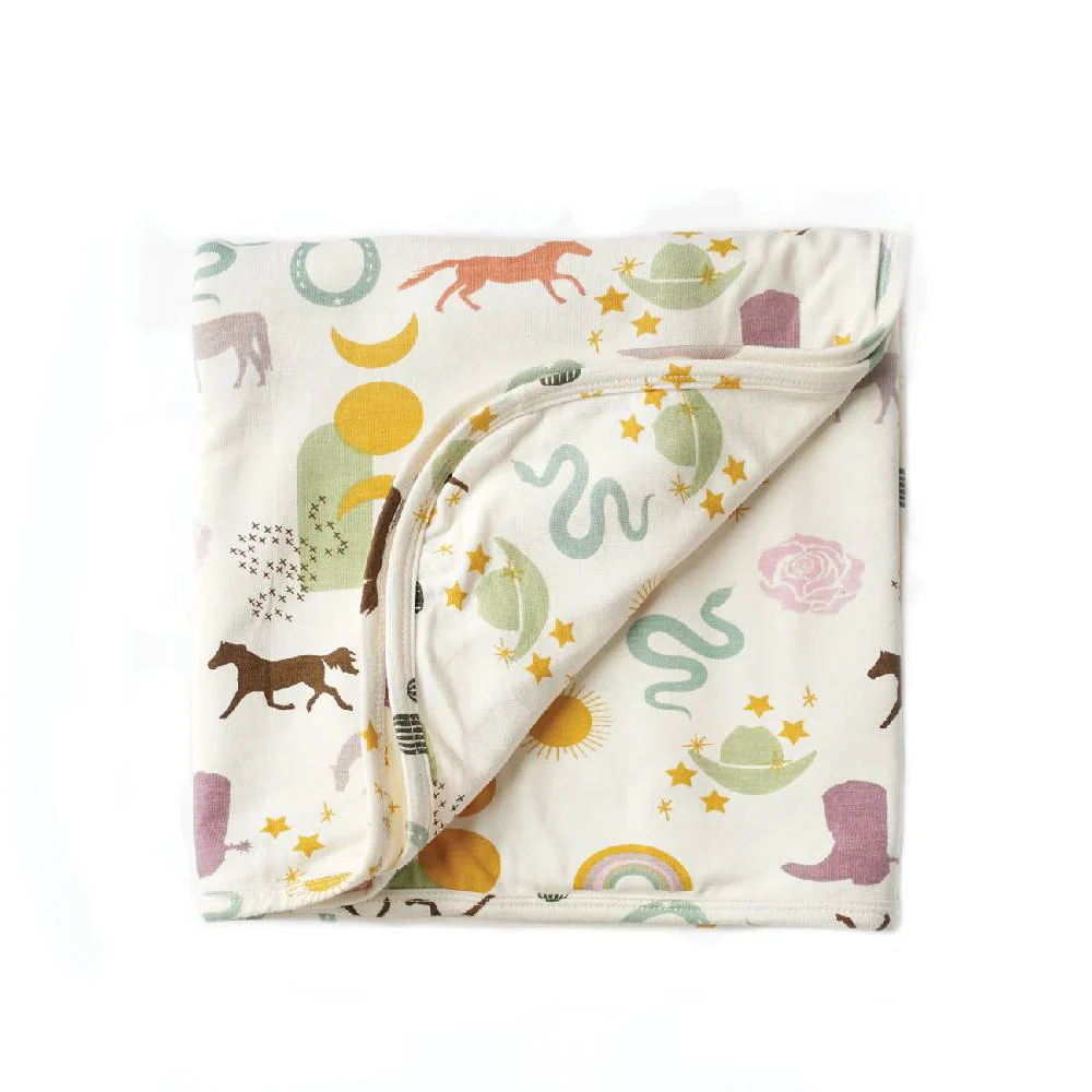 Emerson And Friends Wild & Free Luxury Bamboo Blanket