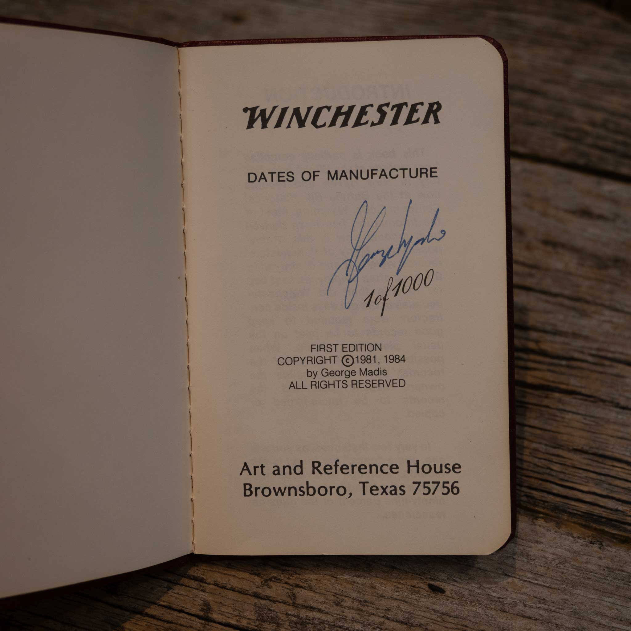 Winchester 1849-1984 Manufacture Date Book - Image 2