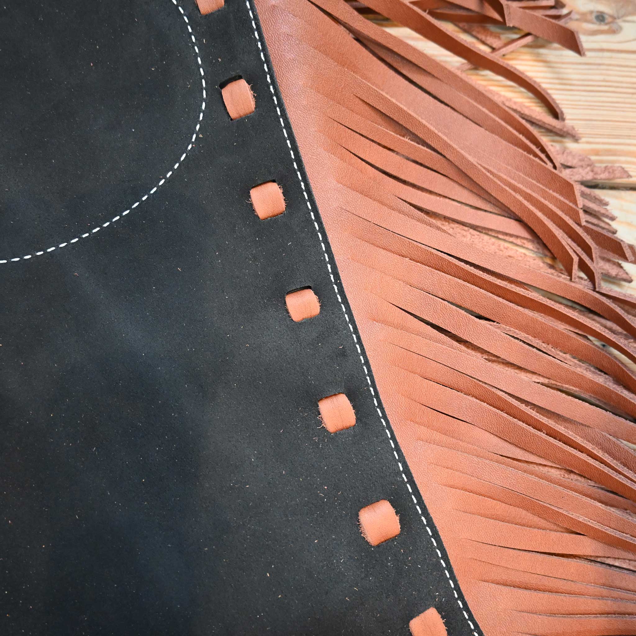 WLC Black & Tan Stepthrough Chaps - Image 3