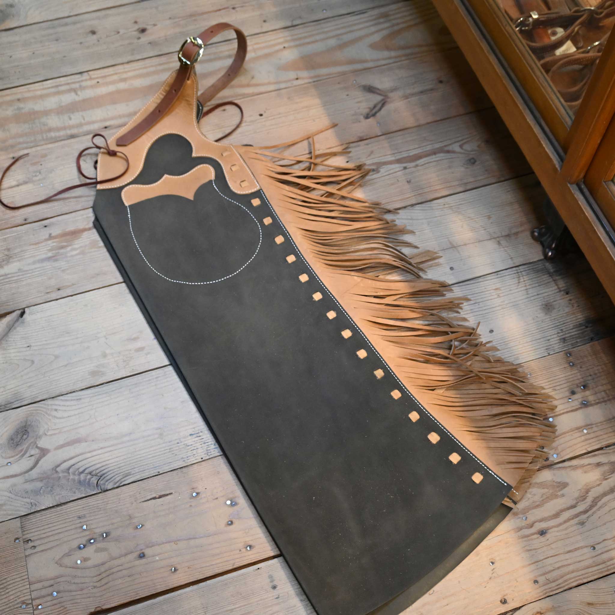 WLC Dark Gray Stepthrough Chaps with 1/2 Zips
