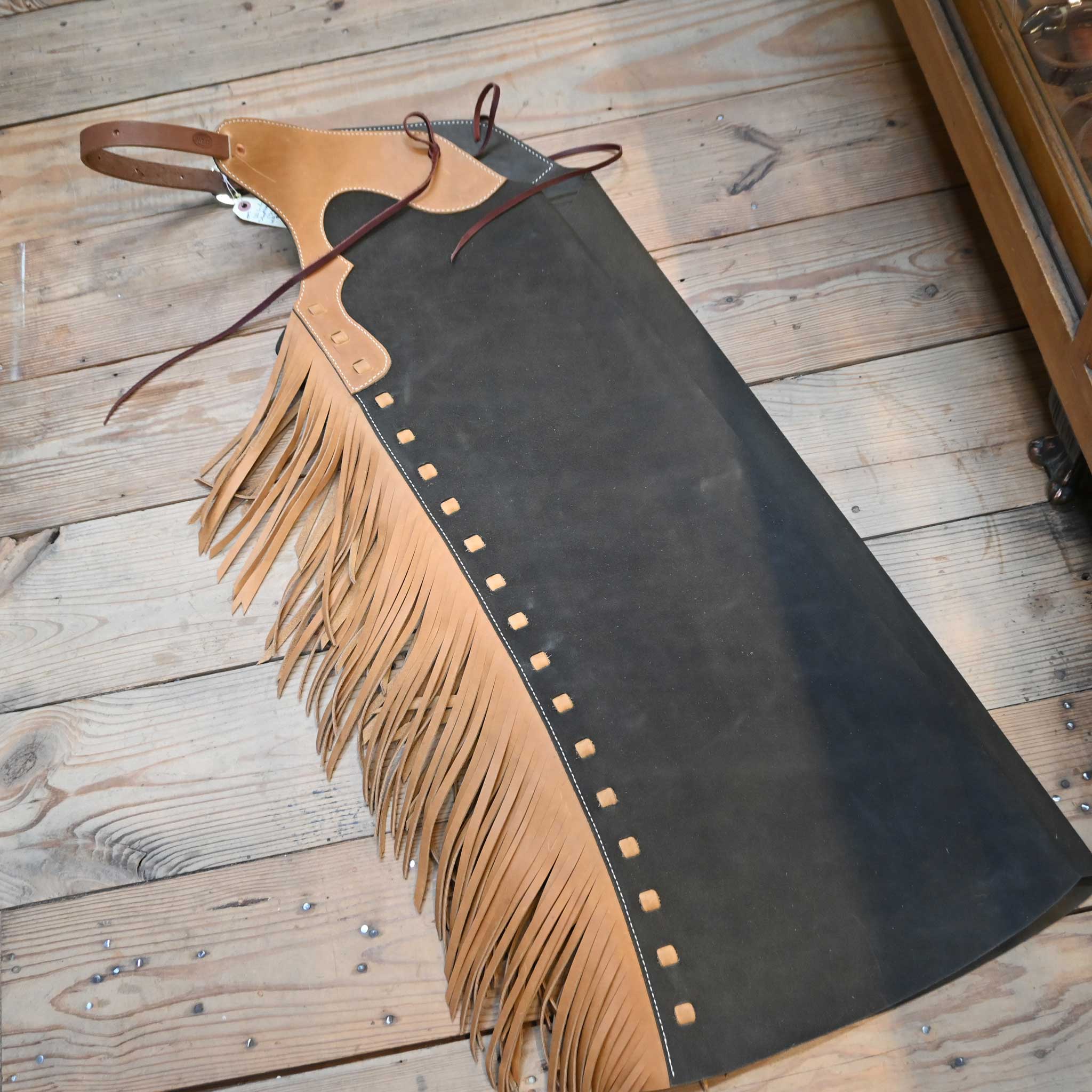 WLC Dark Gray Stepthrough Chaps with 1/2 Zips - Image 4