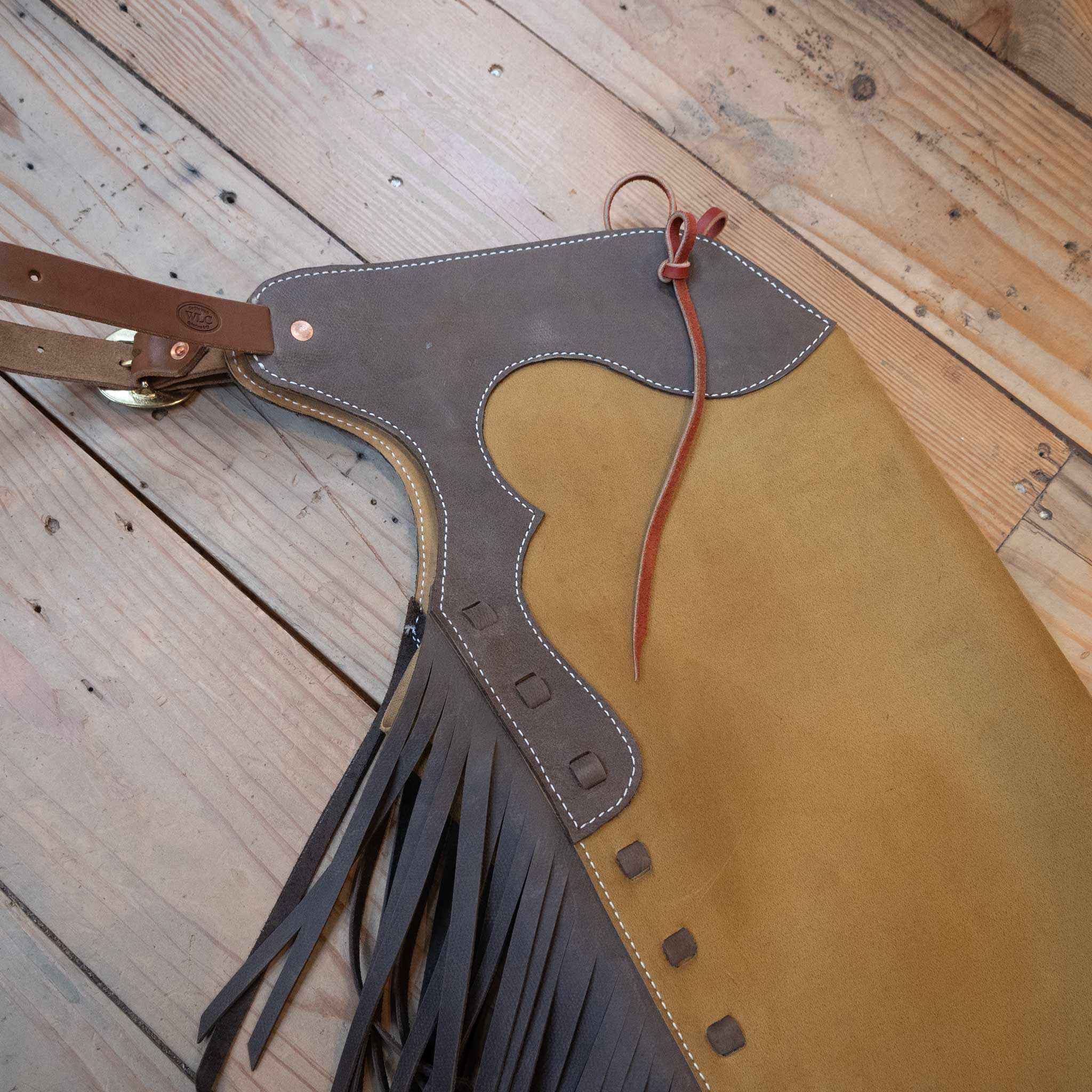 WLC Mustard Roughout Stepthrough Chaps - Image 2