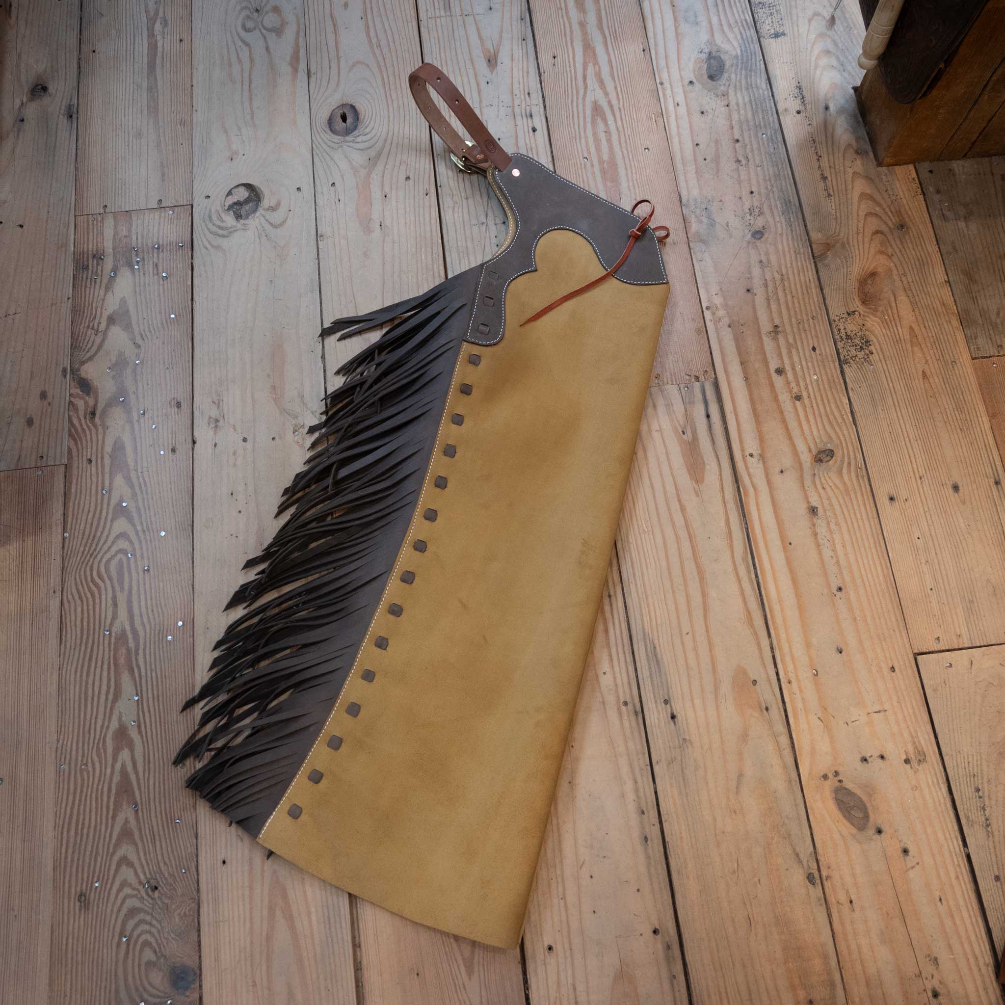 WLC Mustard Roughout Stepthrough Chaps - Image 3