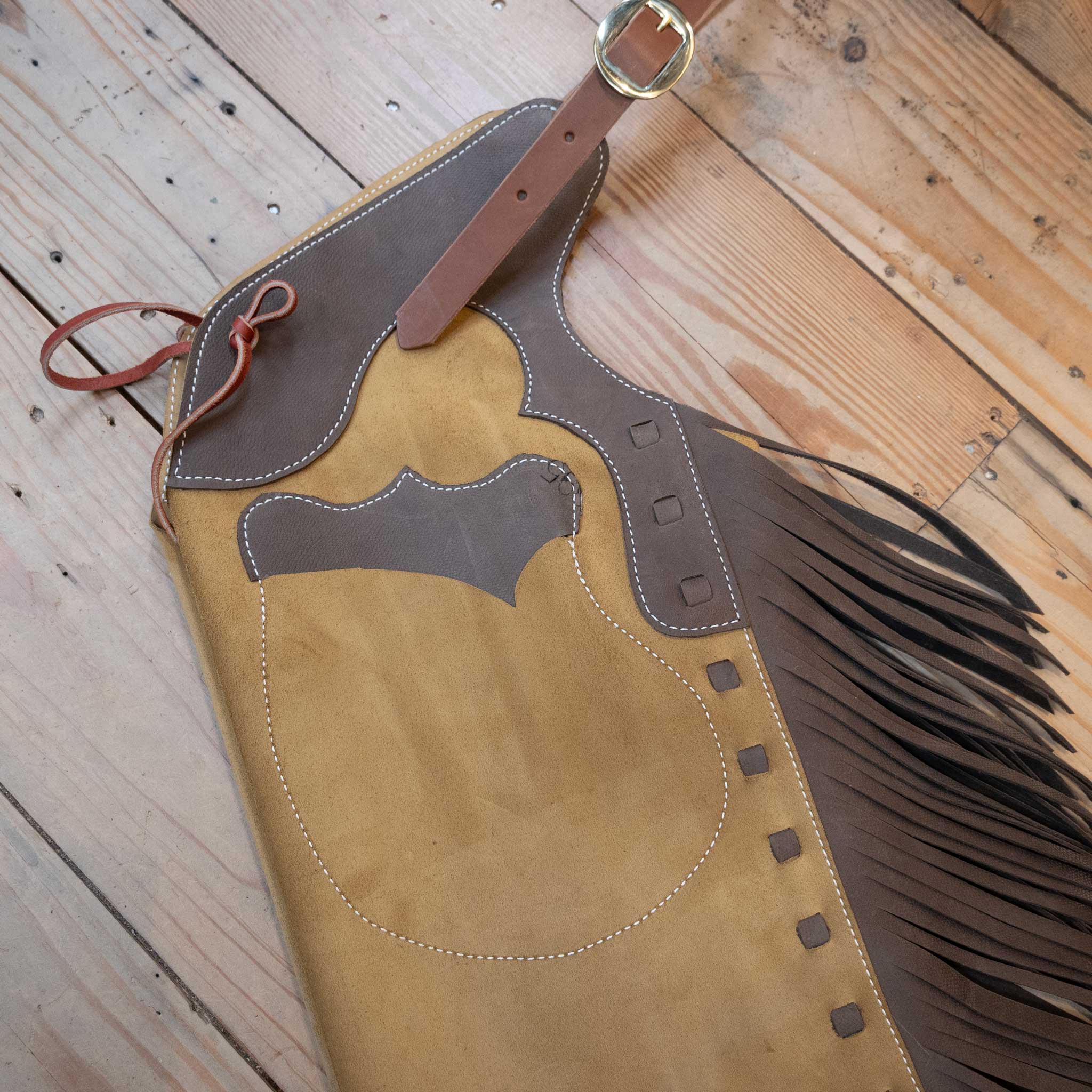 WLC Mustard Roughout Stepthrough Chaps - Image 4