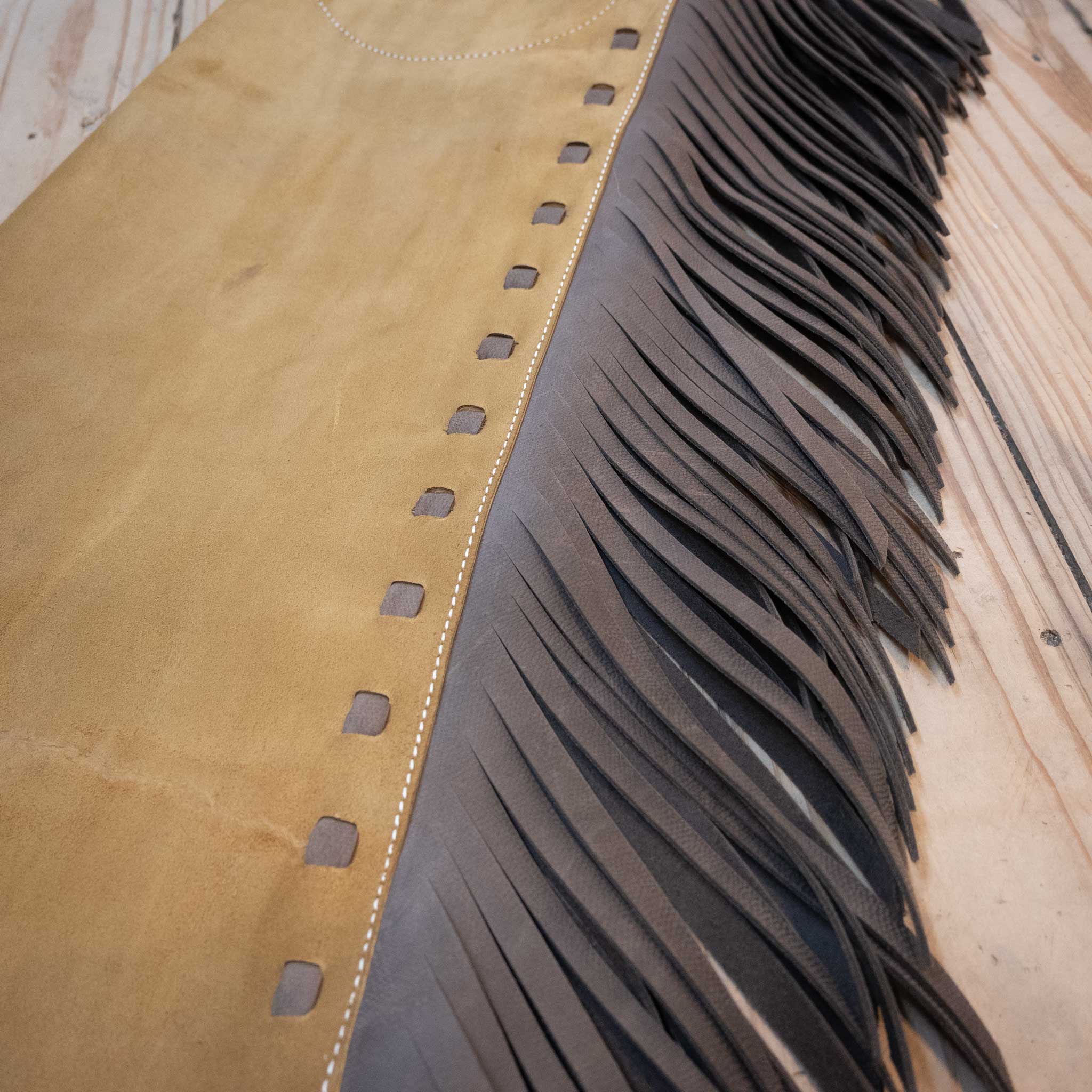 WLC Mustard Roughout Stepthrough Chaps - Image 5