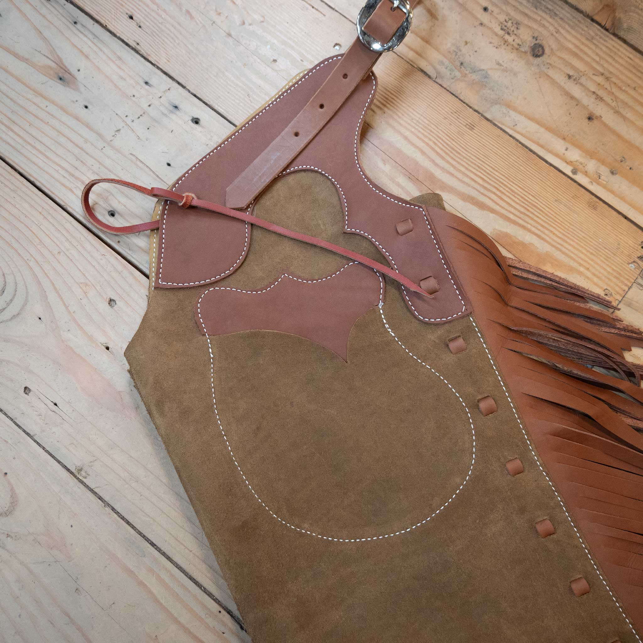 WLC Army Green Roughout Stepthrough Chaps - Image 3