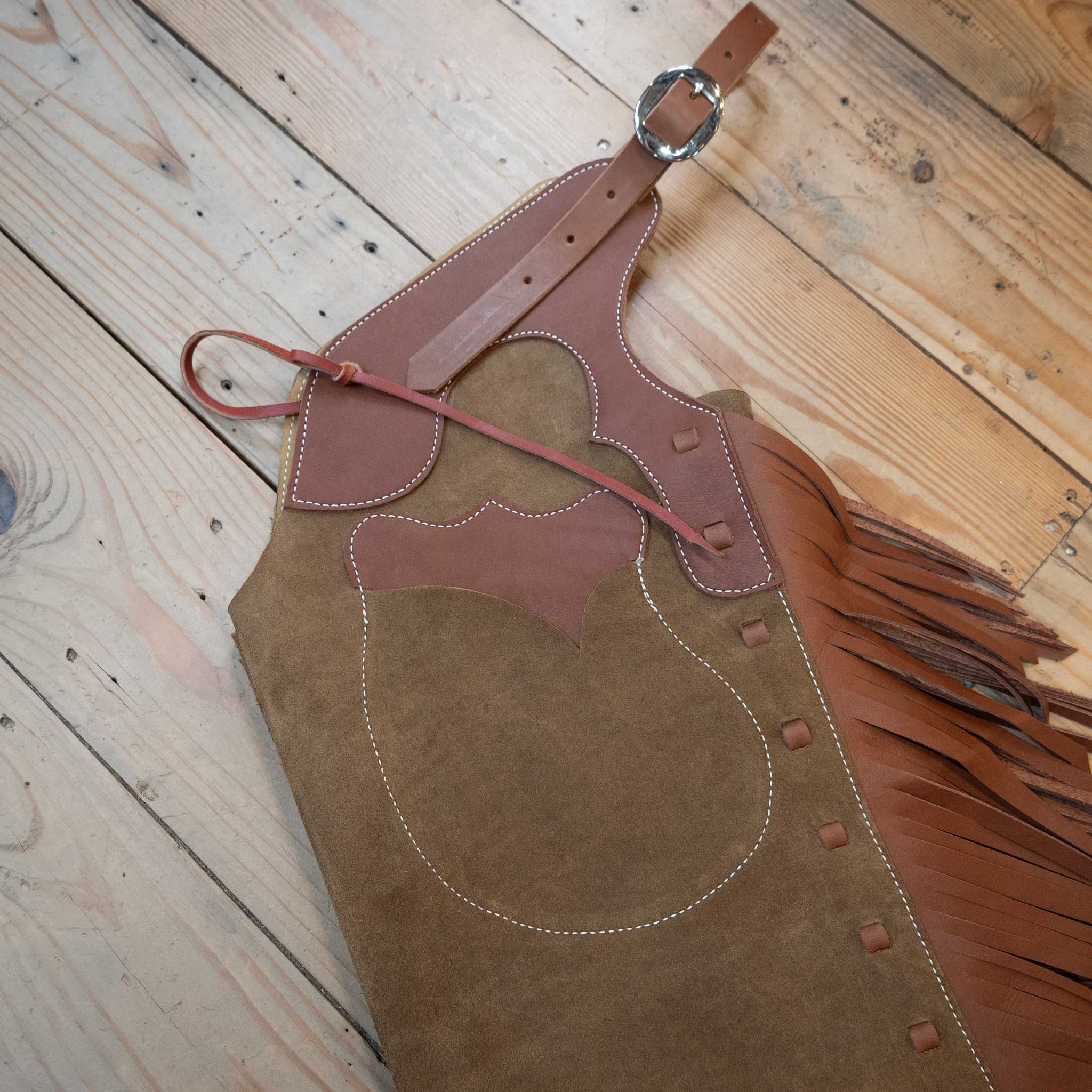 WLC Army Green Roughout Stepthrough Chaps - Image 4