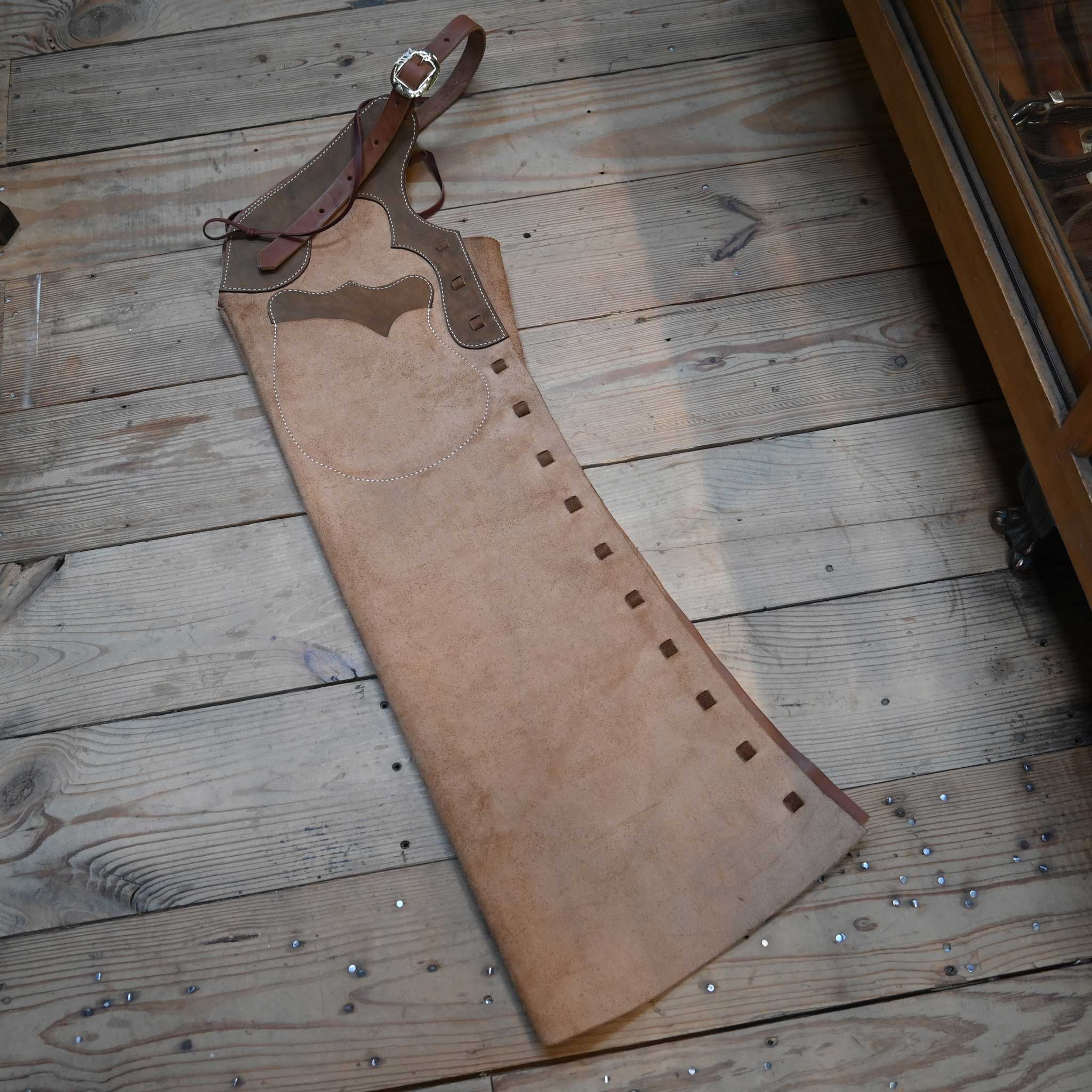 WLC Tan & Brown Stepthrough Chaps