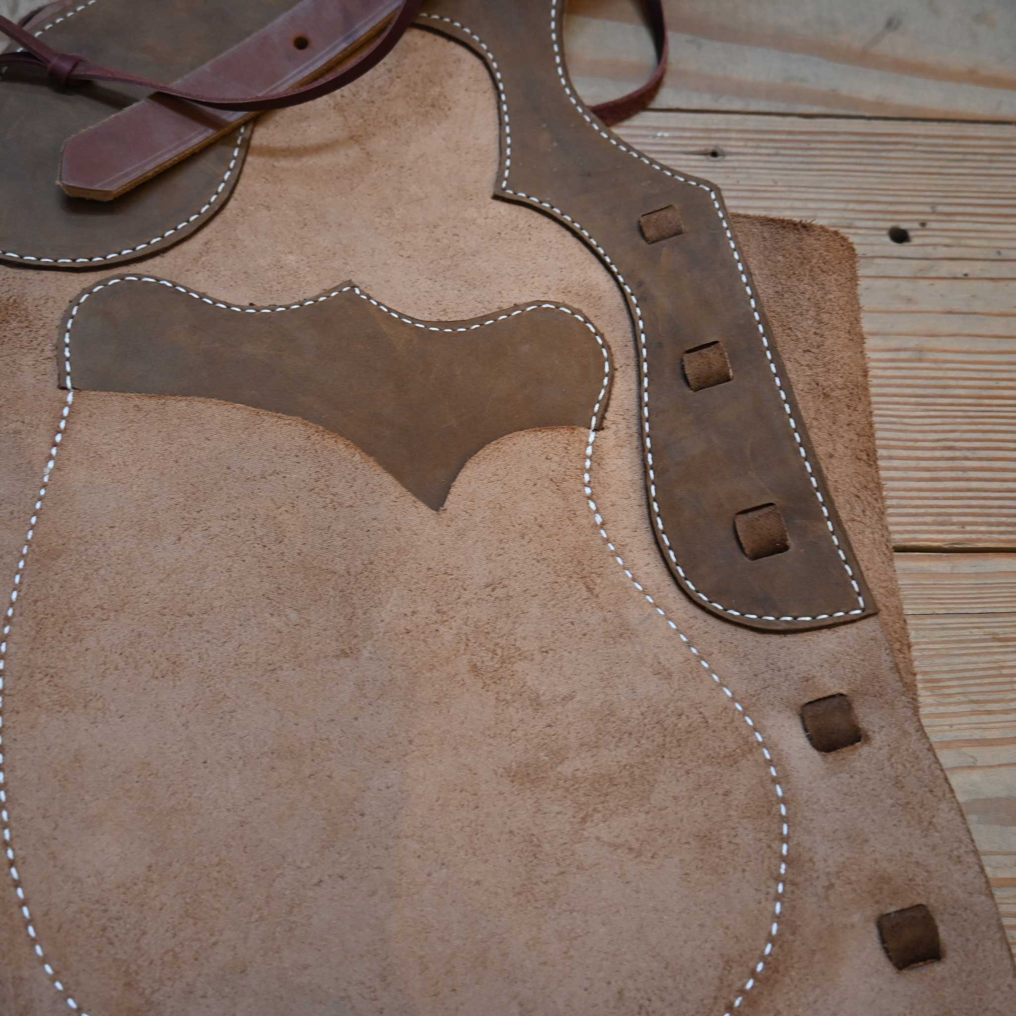 WLC Tan & Brown Stepthrough Chaps - Image 2