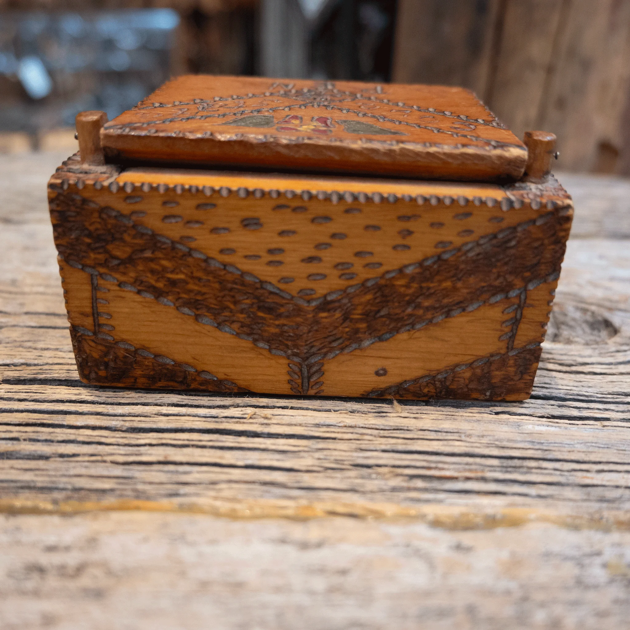Very Old Wooden Colorado Prisoner Box - Image 3