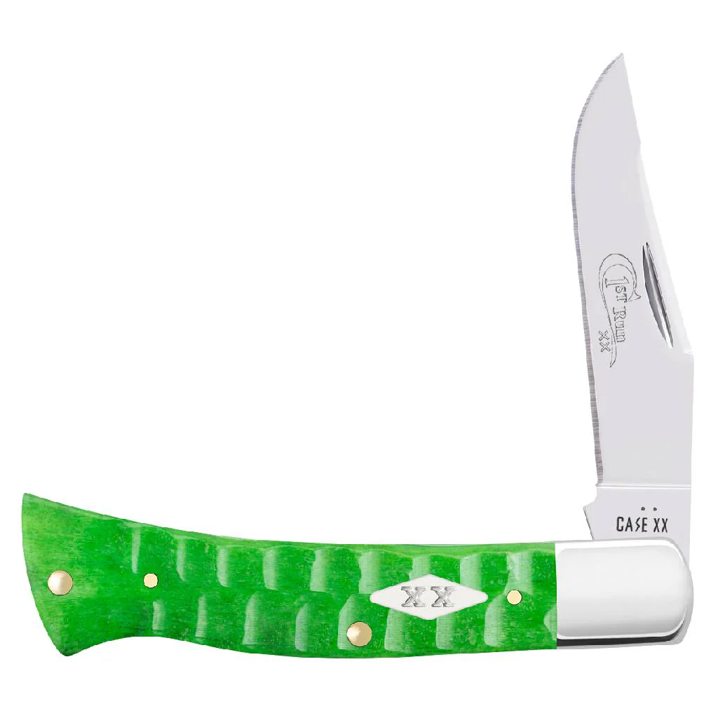 Case Bright Green Bone Gator Jig Axe Handle
