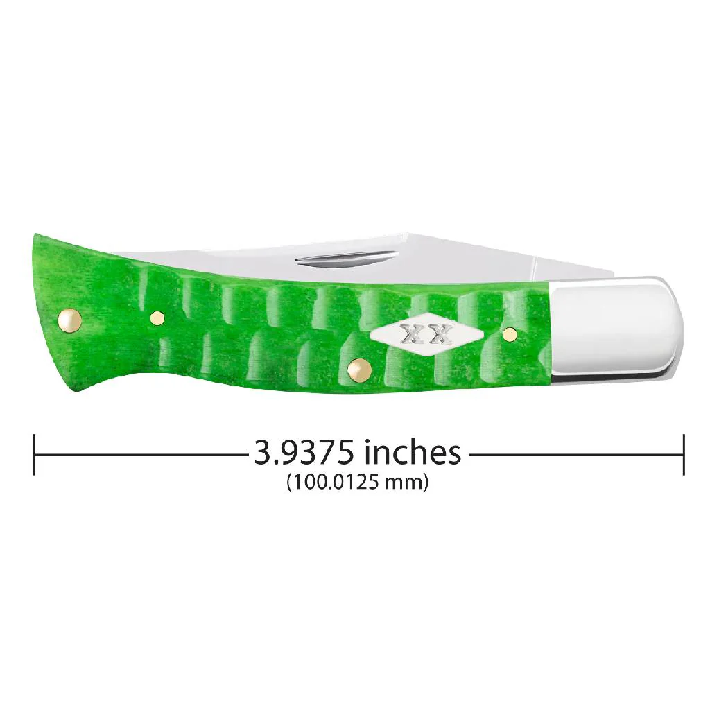 Case Bright Green Bone Gator Jig Axe Handle - Image 2