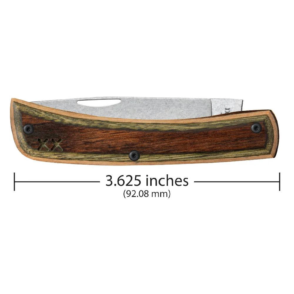 Case Crossroads Smooth Brown/Green Wood XR Sod Buster Jr - Image 2