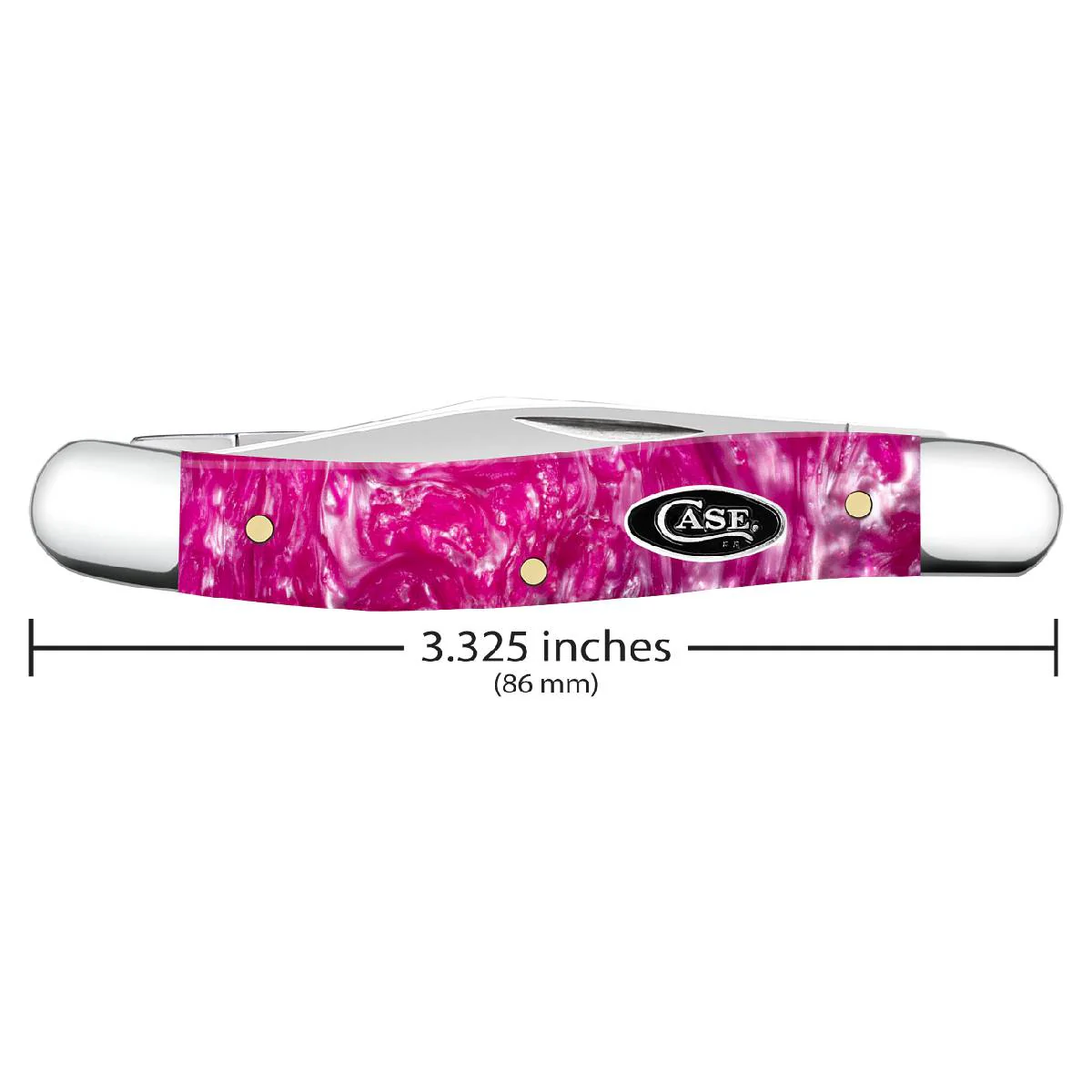 Case Medium Pen - Smooth Pink Crackle Kirinite - Image 2