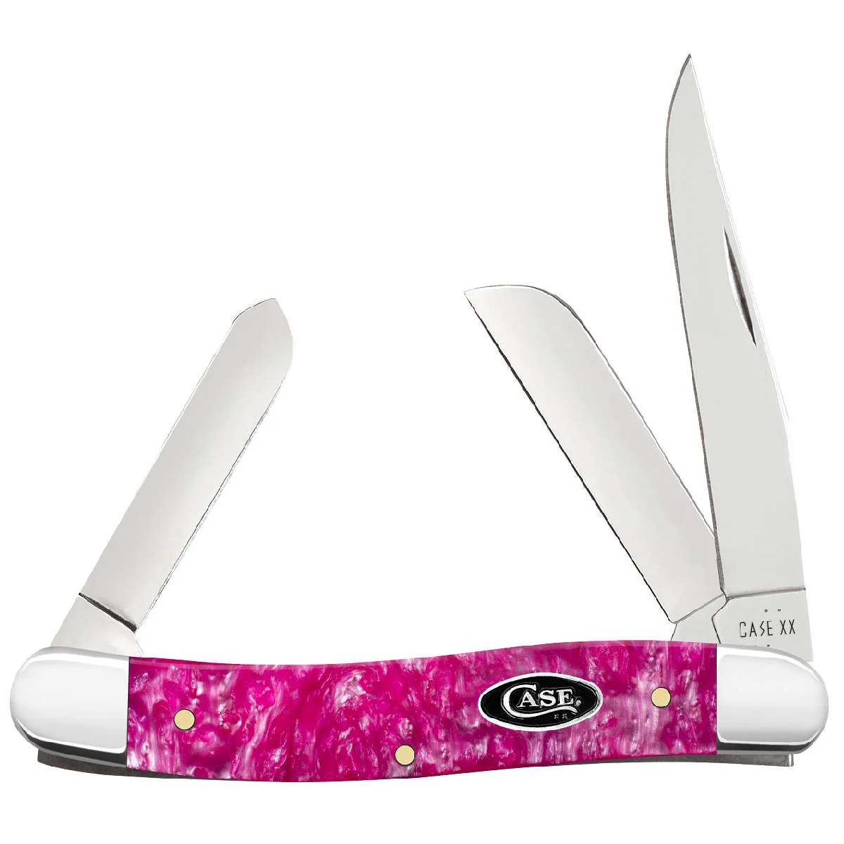 Case Medium Stockman - Smooth Pink Crackle Kirinite