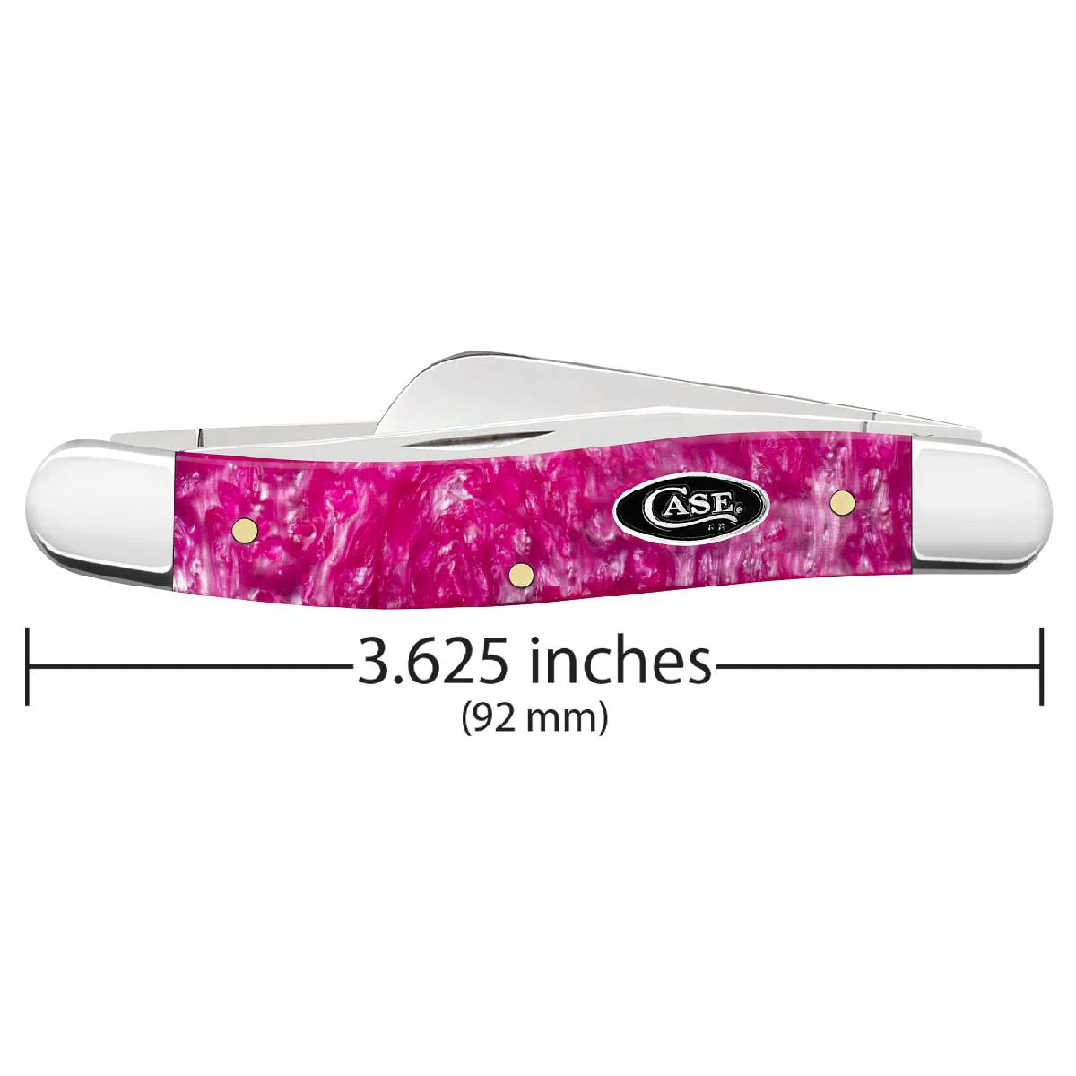 Case Medium Stockman - Smooth Pink Crackle Kirinite - Image 2