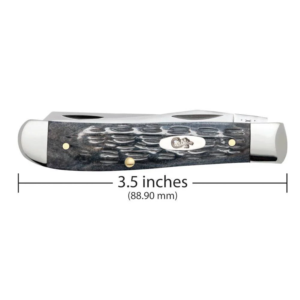 Case Mini Trapper - Pocket Worn Gray Bone Crandall Jig - Image 2