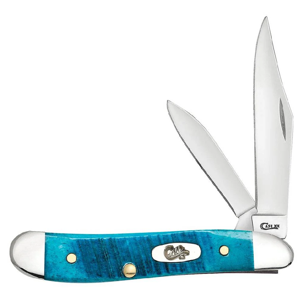 Case Peanut Caribbean Blue Jig Bone