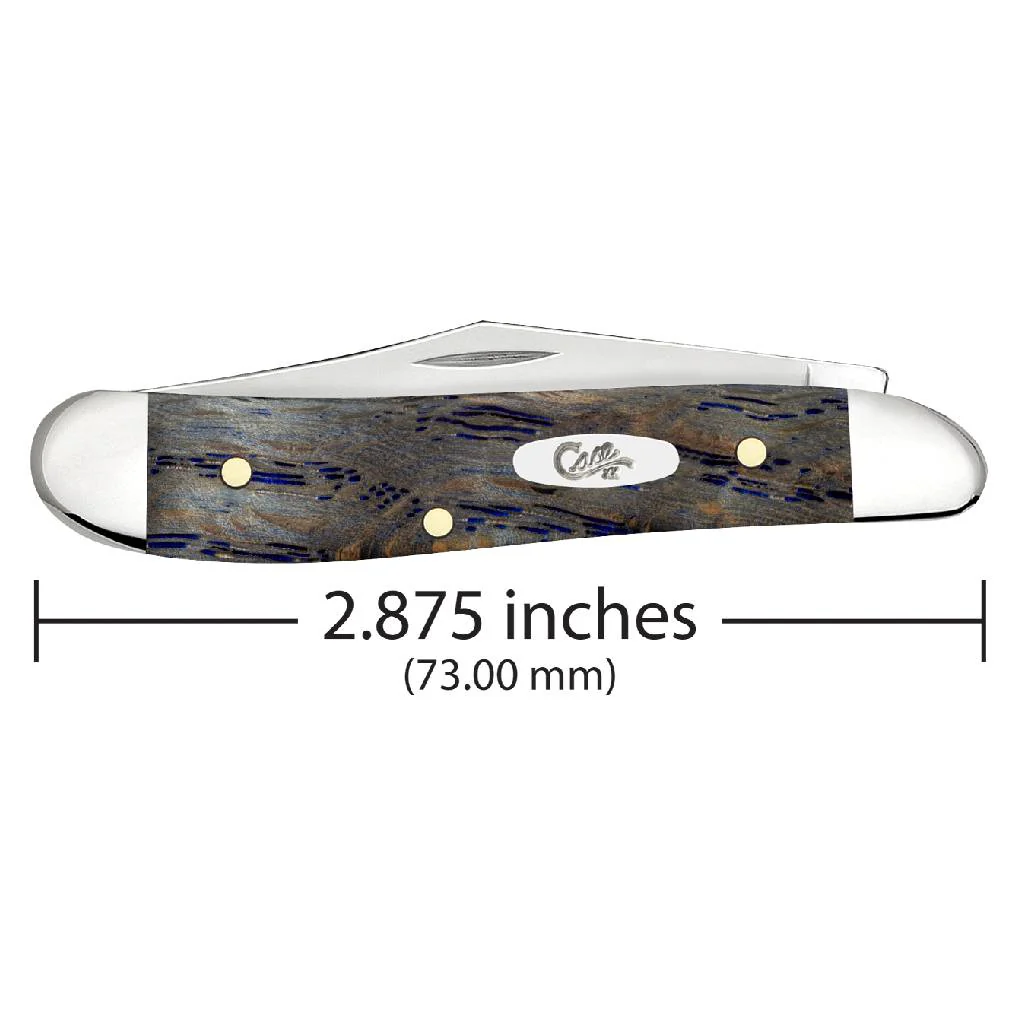 Case Peanut - Smooth Blue Curly Oak Wood - Image 2