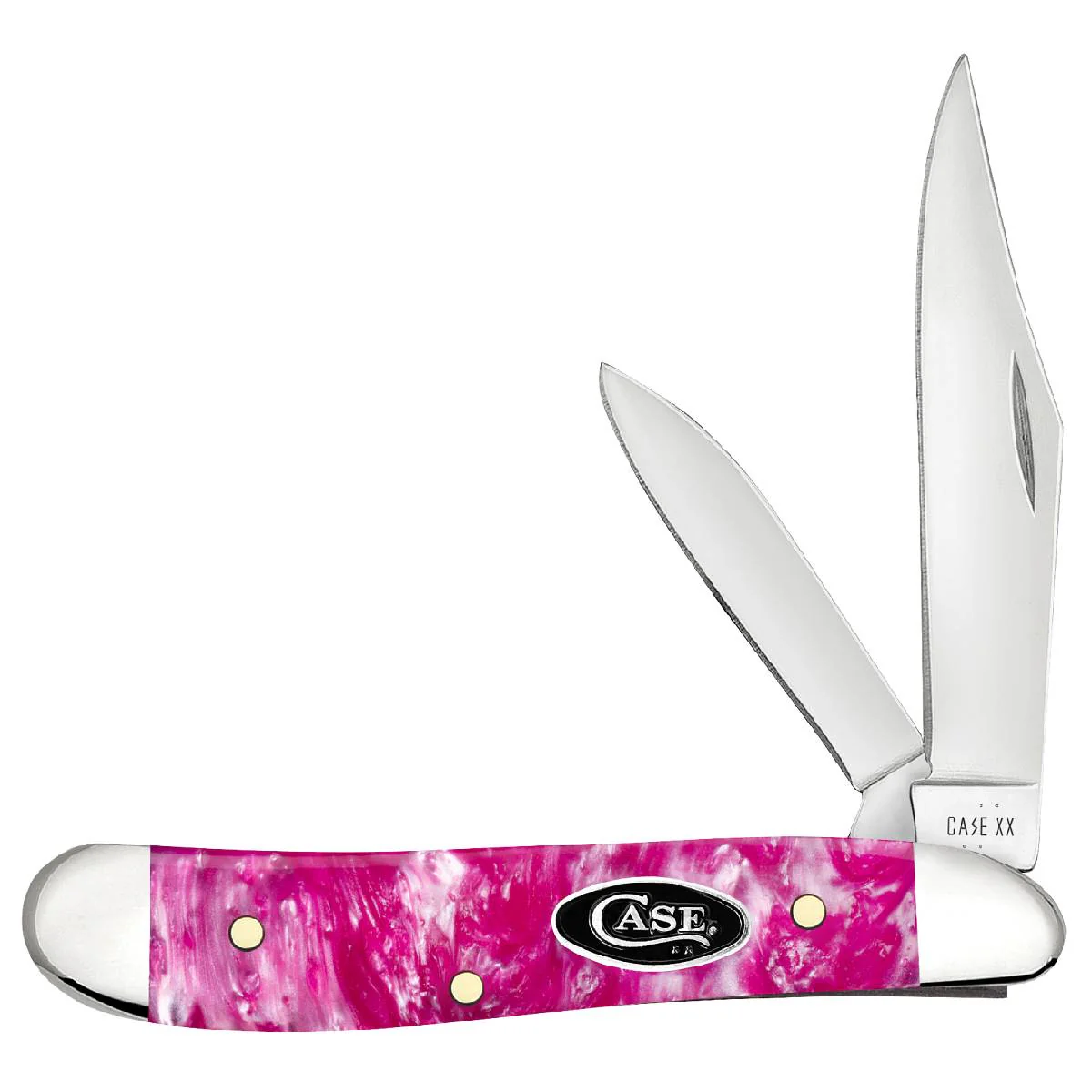 Case Peanut - Smooth Pink Crackle Kirinite