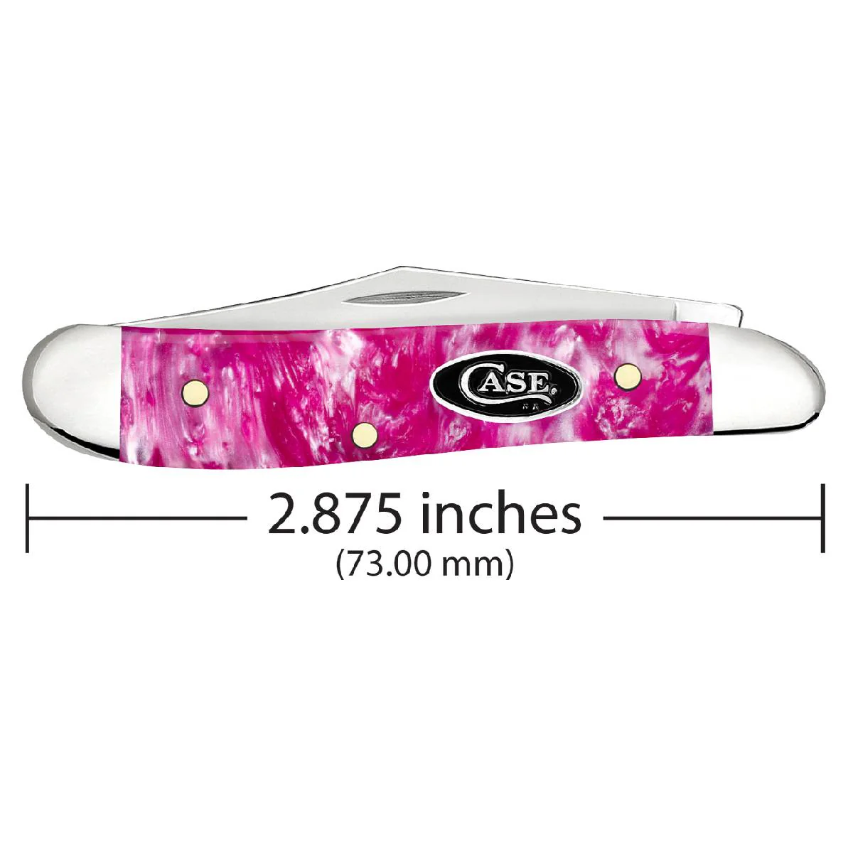 Case Peanut - Smooth Pink Crackle Kirinite - Image 2