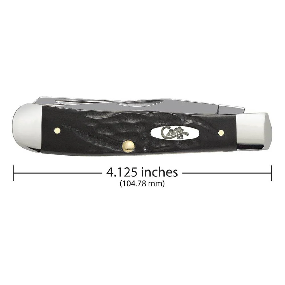 Case Rough Black Jigged Synthetic Trapper - Image 2
