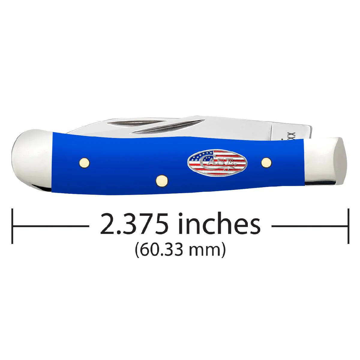 Case Royal Blue Synthetic Smooth Tiny Trapper - Image 2