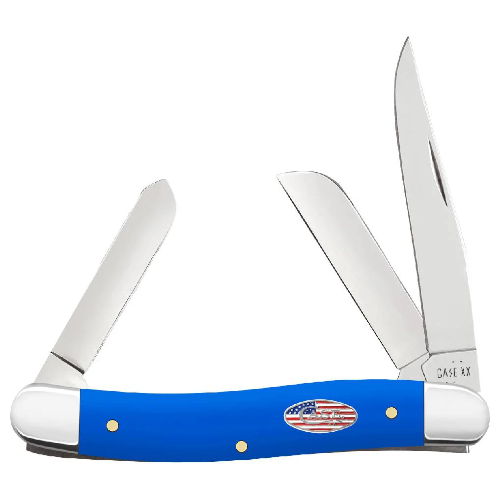 Case Royal Blue Synthetic Smooth Medium Stockman