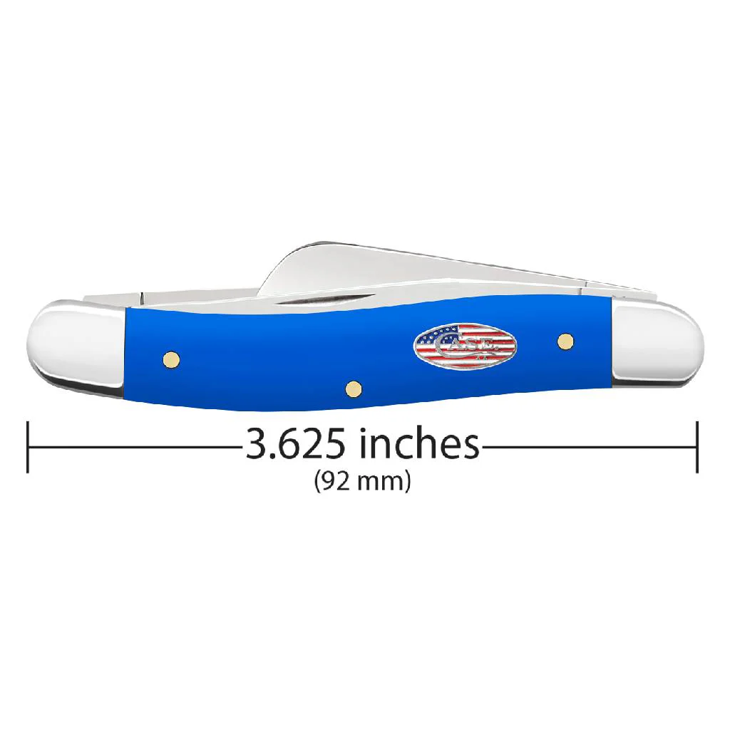 Case Royal Blue Synthetic Smooth Medium Stockman - Image 2