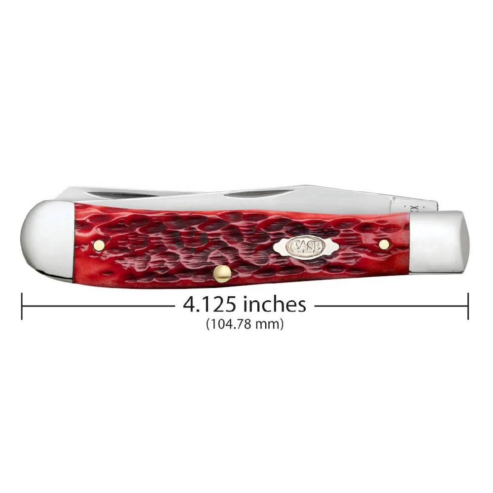 Case Trapper - Dark Red Bone CS - Peach Seed Jig - Image 2