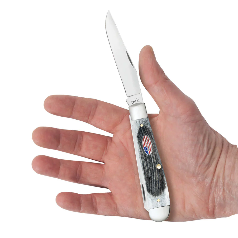 Case Sawcut Jigged Gray Bone Trapper - Image 2