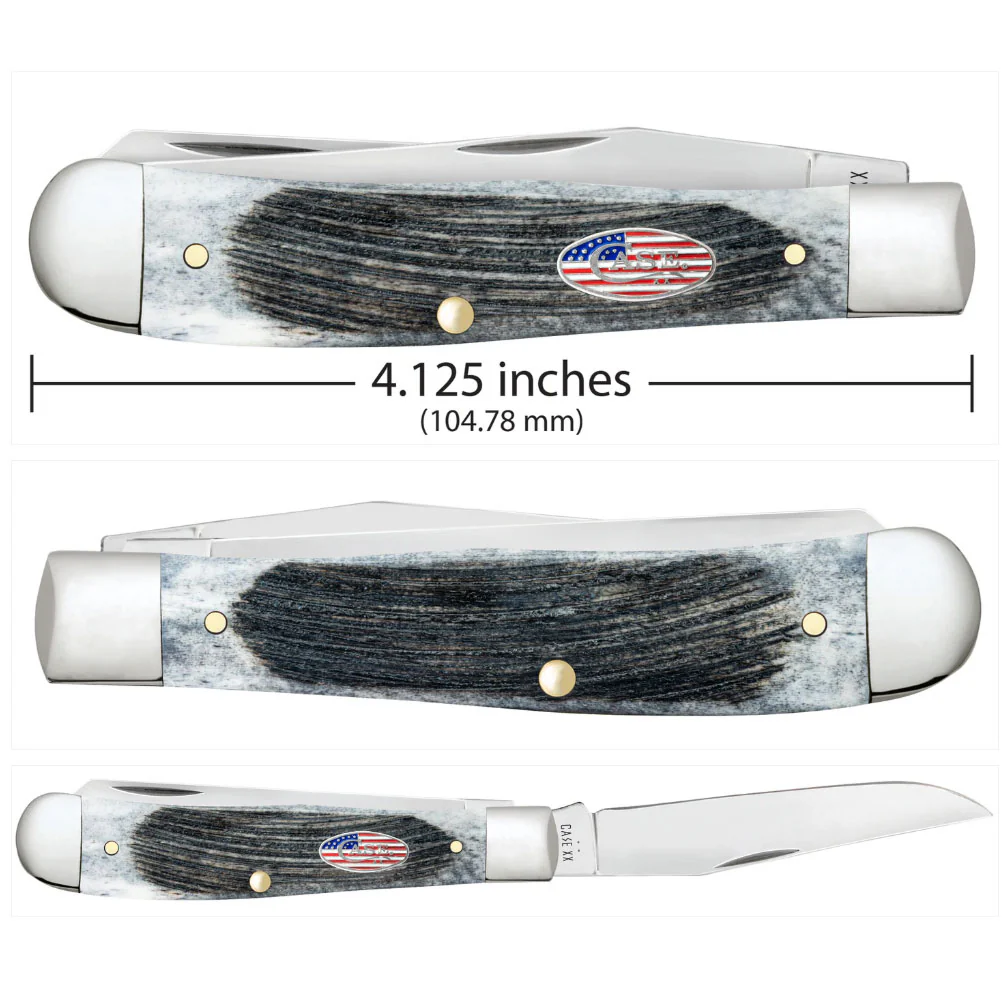 Case Sawcut Jigged Gray Bone Trapper - Image 3