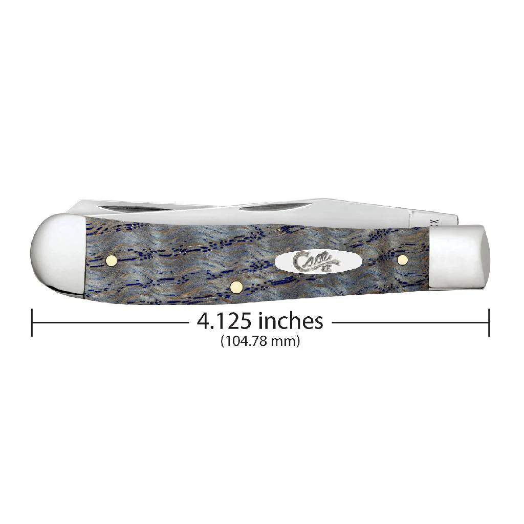 Case Trapper - Smooth Blue Curly Oak Wood - Image 2
