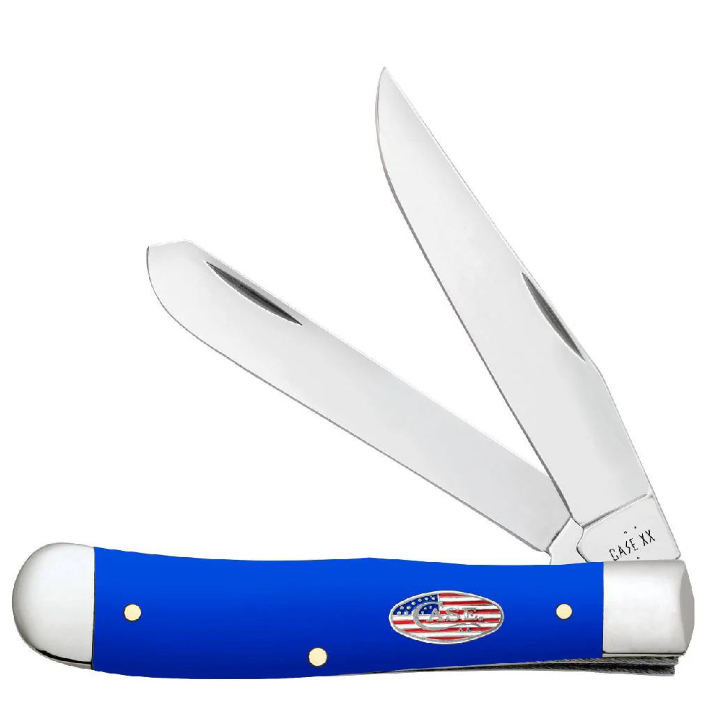 Case Trapper - Smooth Royal Blue Synthetic Knife