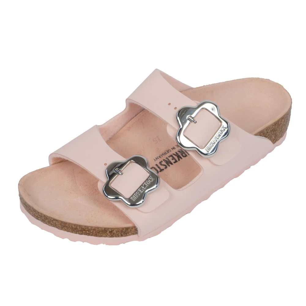 Birkenstock Kid's Arizona Flower Buckle - Birko-Flor Rose