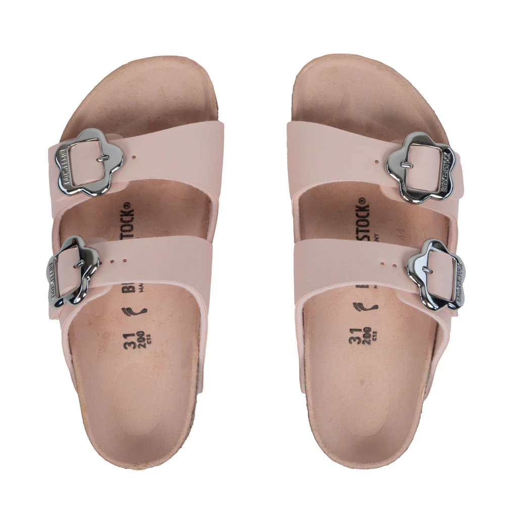 Birkenstock Kid's Arizona Flower Buckle - Birko-Flor Rose - Image 3