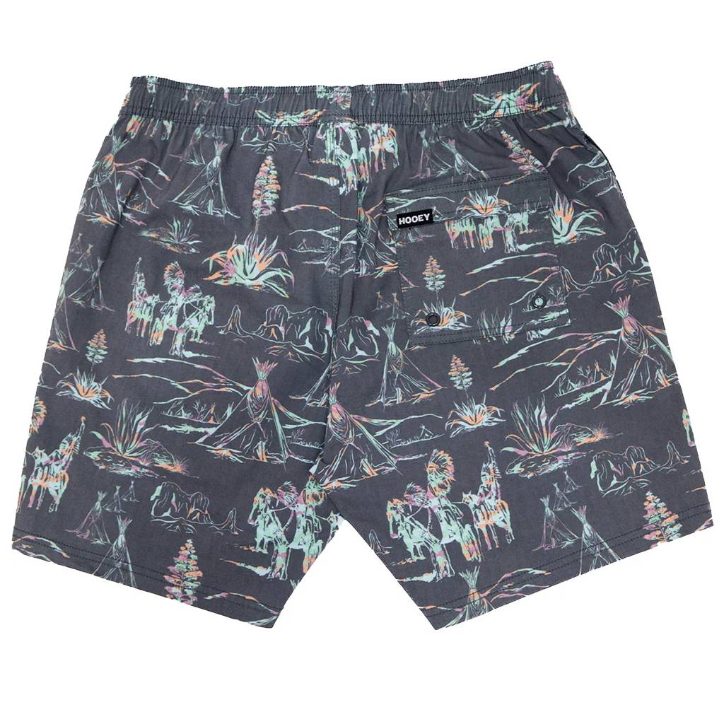 Hooey Boy's Big Wake Grey Pinstripe Volley Boardshort - Image 2