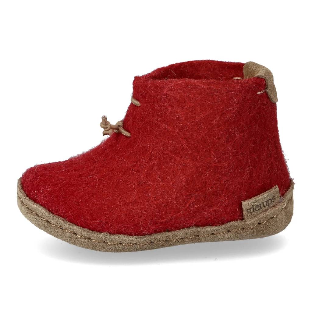 Glerups Youth Red Boot Slipper - Image 2