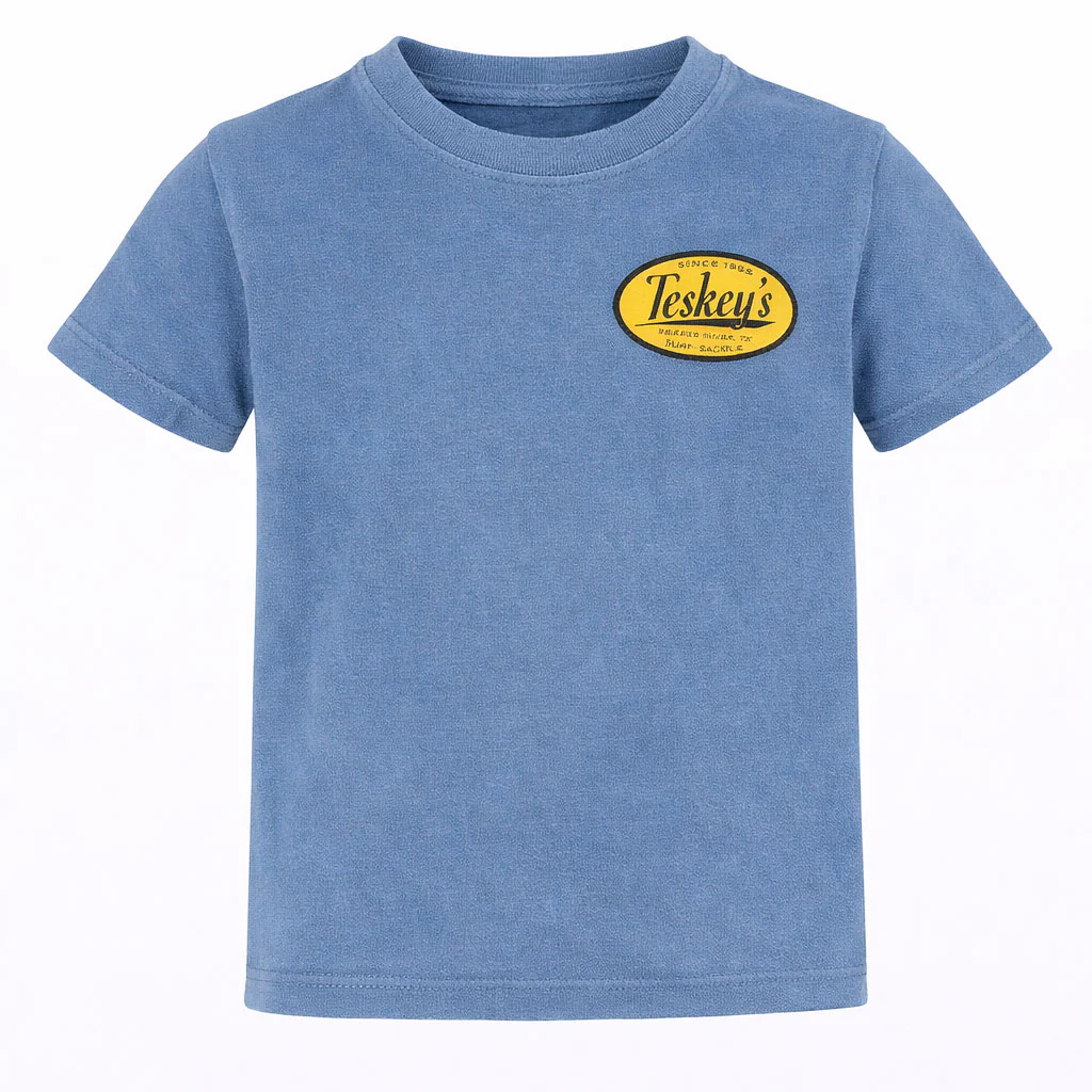 Teskey's Youth Brazos River Tee -  Pacific Blue - Image 2