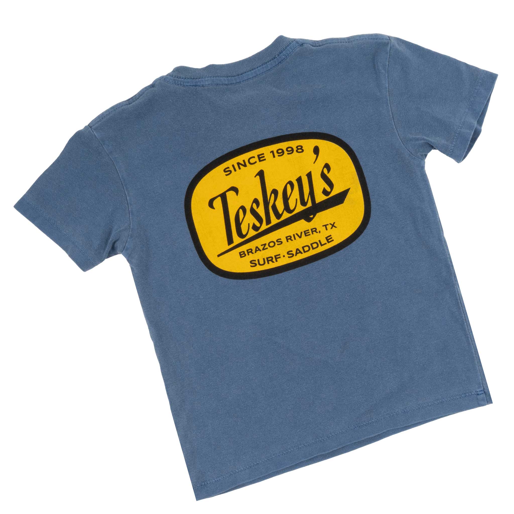 Teskey's Youth Brazos River Tee -  Pacific Blue - Image 4