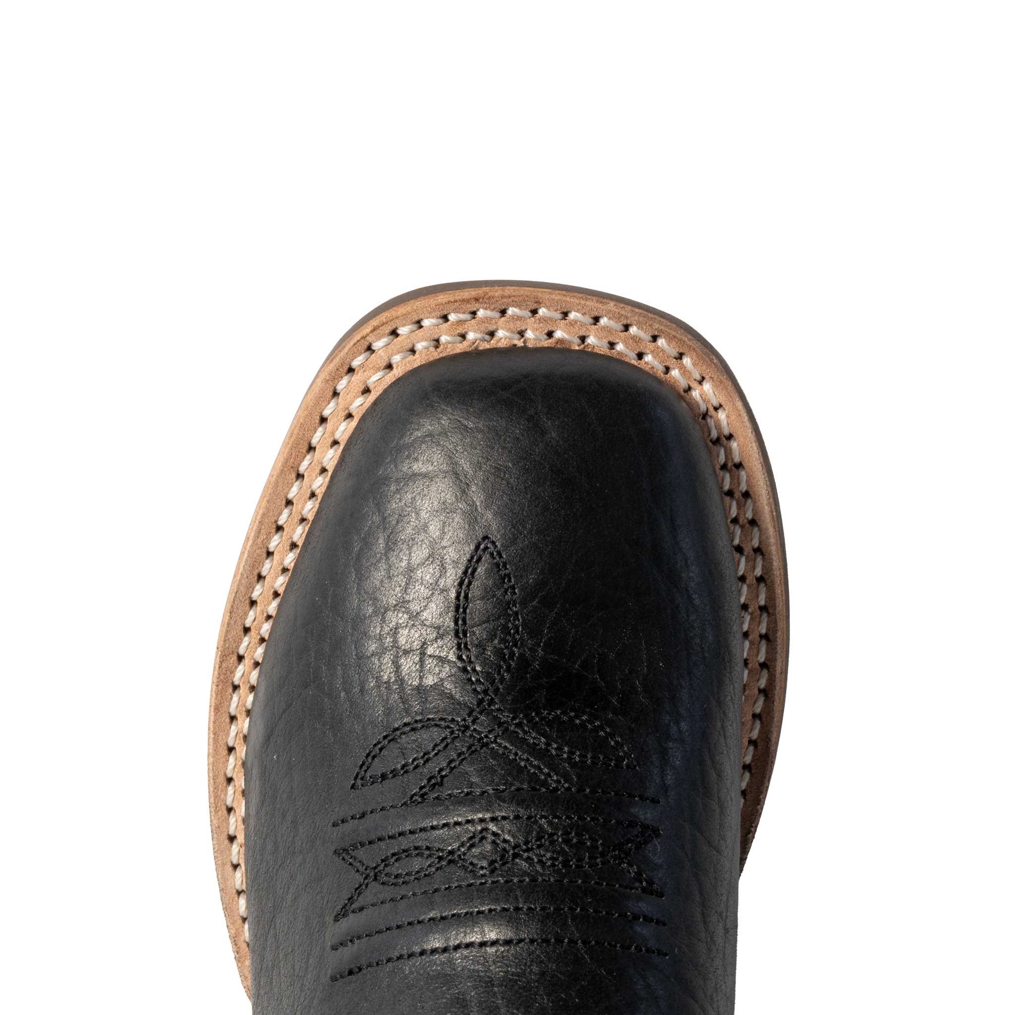 Old West Youth Black Leather Boot - Image 2